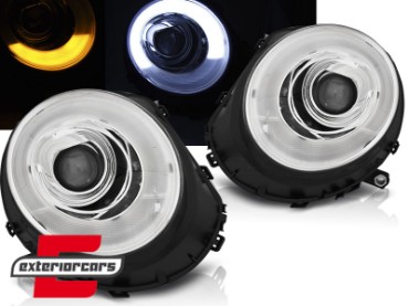 Prednja svjetla LED DRL TubeLight dizajn (chrome) / Mini Cooper R56 Clubman R55 Cabrio R57 (2006-2014), LPMC12