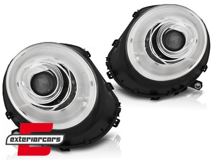 Prednja svjetla LED DRL TubeLight dizajn (chrome) / Mini Cooper R56 Clubman R55 Cabrio R57 (2006-2014), LPMC12