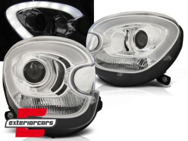 Prednja svjetla LED DRL TubeLight dizajn (chrome) / Mini Countryman R60 Paceman R61 (2010-2016), LPMC14