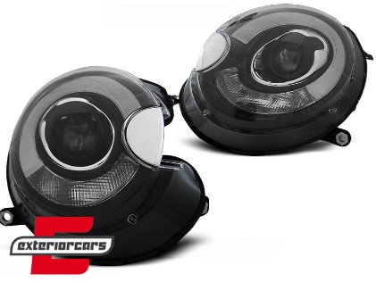 Prednja svjetla LED DRL TubeLight dizajn (crna) / Mini Cooper R56 Clubman R55 Cabrio R57 (2006-2014), LPMC09