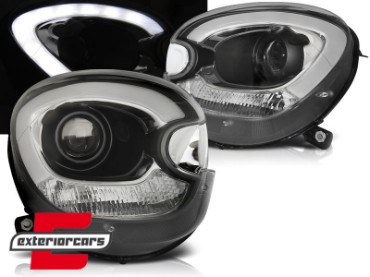 Prednja svjetla LED DRL TubeLight dizajn (crna) / Mini Countryman R60 Paceman R61 (2010-2016), LPMC15