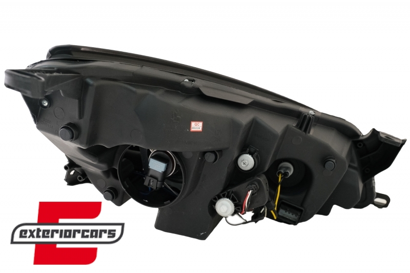 Prednja svjetla LED DRL TubeLight dizajn (crna) / Opel Astra J (2010-2015), LPOPA1