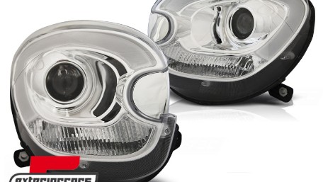 Prednja svjetla LED DRL TubeLight dizajn XENON (chrome) / Mini Countryman R60 Paceman R61 (2010-2016), LPMC16