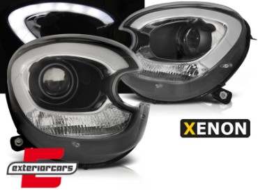 Prednja svjetla LED DRL TubeLight dizajn XENON (crna) / Mini Countryman R60 Paceman R61 (2010-2016), LPMC17
