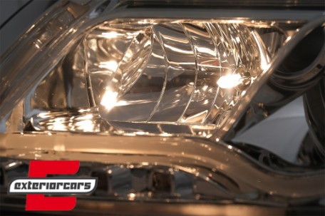 Prednja svjetla LED DRL TubeLights (chrome) / Audi A6 4F C6 (04.2004-2008), LPAUC7