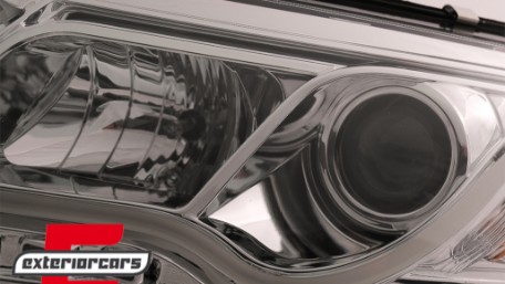 Prednja svjetla LED DRL TubeLights (chrome) / Audi A6 4F C6 (04.2004-2008), LPAUC7