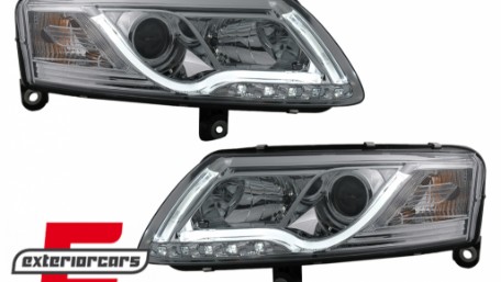 Prednja svjetla LED DRL TubeLights (chrome) / Audi A6 4F C6 (04.2004-2008), LPAUC7