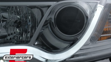 Prednja svjetla LED DRL TubeLights (chrome) / Audi A6 4F C6 (04.2004-2008), LPAUC7