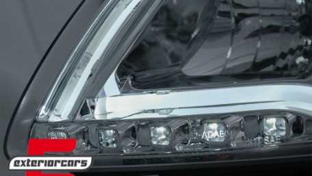 Prednja svjetla LED DRL TubeLights (chrome) / Audi A6 4F C6 (04.2004-2008), LPAUC7