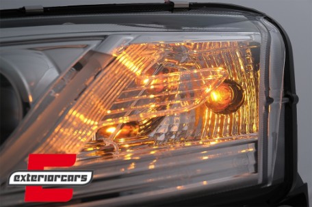 Prednja svjetla LED DRL TubeLights (chrome) / Audi A6 4F C6 (04.2004-2008), LPAUC7