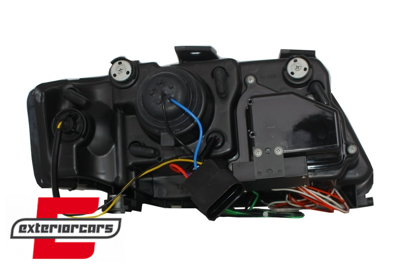 Prednja svjetla LED DRL TubeLights (crna) / Audi A6 4B C5 (05.1997-05.2001), LPAUB7