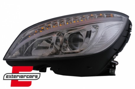 Prednja svjetla LED DRL W205 look (chrome) / Mercedes C klasa W204 S204 limuzina karavan (2007-2010), LPMEB4
