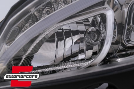 Prednja svjetla LED DRL W205 look (chrome) / Mercedes C klasa W204 S204 limuzina karavan (2007-2010), LPMEB4