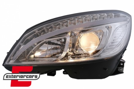 Prednja svjetla LED DRL W205 look (chrome) / Mercedes C klasa W204 S204 limuzina karavan (2007-2010), LPMEB4