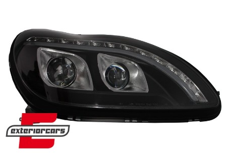 Prednja svjetla LED DRL W222 look (crna) / / Mercedes S klasa W220 (1998-2005), LPME97