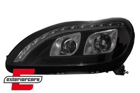 Prednja svjetla LED DRL W222 look (crna) / / Mercedes S klasa W220 (1998-2005), LPME97