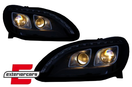 Prednja svjetla LED DRL W222 look (crna) / / Mercedes S klasa W220 (1998-2005), LPME97