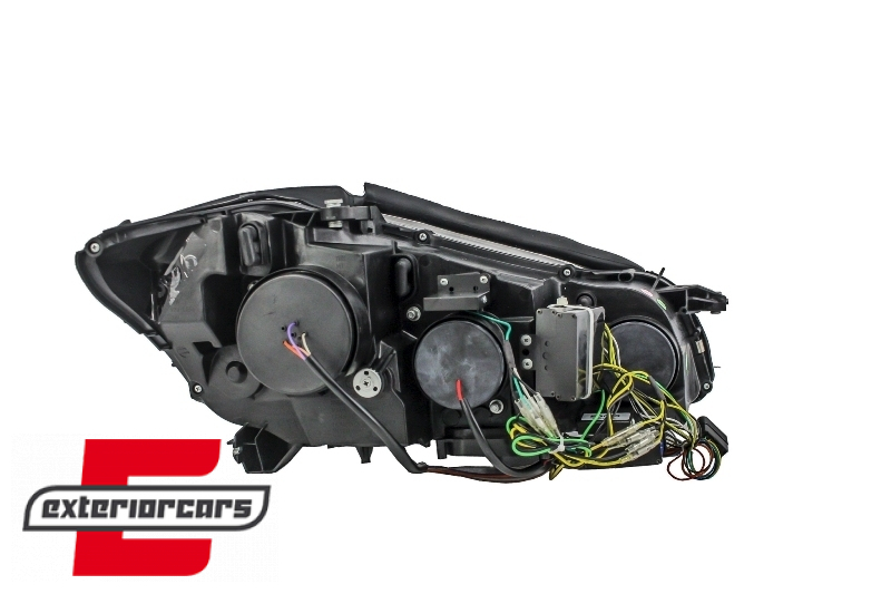 Prednja svjetla LED DRL W222 look (crna) / Mercedes S-klasa W221 (2005-2009), LPMEB3