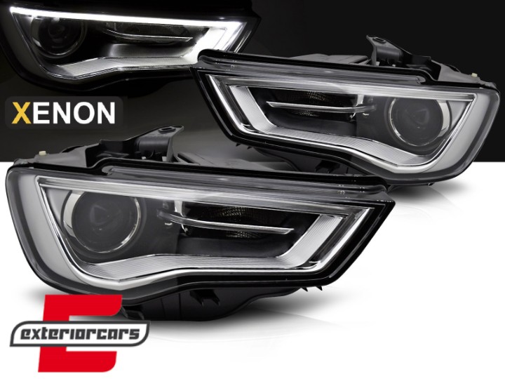 Prednja svjetla LED DRL Xenon (crna) / Audi A3 8V (2013-2016), LPAUG6