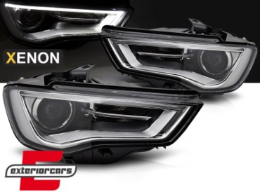 Prednja svjetla LED DRL Xenon (crna) / Audi A3 8V (2013-2016), LPAUG6