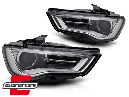 Prednja svjetla LED DRL Xenon (crna) / Audi A3 8V (2013-2016), LPAUG6