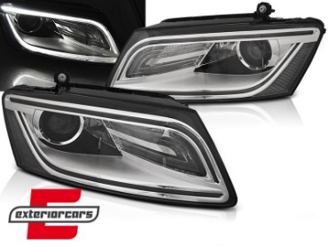 Prednja svjetla LED DRL Xenon look (chrome) / Audi Q5 8R (2012-2017), LPAUE8