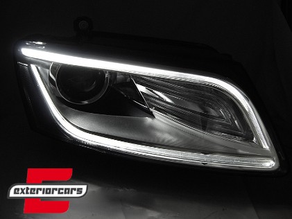 Prednja svjetla LED DRL Xenon look (chrome) / Audi Q5 8R (2012-2017), LPAUE8