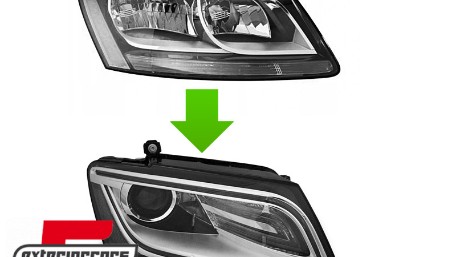 Prednja svjetla LED DRL Xenon look (chrome) / Audi Q5 8R (2012-2017), LPAUE8