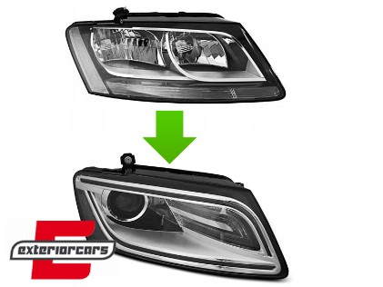 Prednja svjetla LED DRL Xenon look (chrome) / Audi Q5 8R (2012-2017), LPAUE8