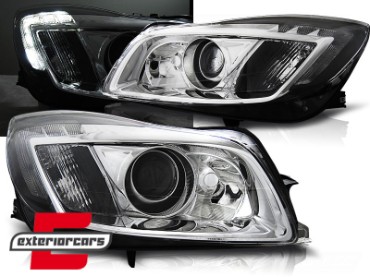 Prednja svjetla LED DRL Xenon look (chrome) / Opel Insignia (2008-2012), LPOP96