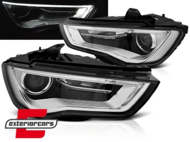 Prednja svjetla LED DRL Xenon look (crna) / Audi A3 8V (2013-2016), LPAUE7