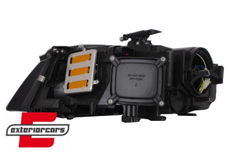Prednja svjetla LED DRL Xenon look (crna) / Audi A4 B8 (2008-2011), LPAUC6
