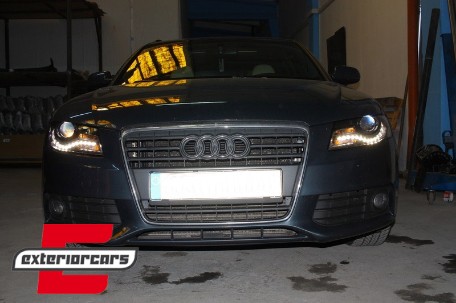 Prednja svjetla LED DRL Xenon look (crna) / Audi A4 B8 (2008-2011), LPAUC6