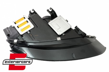 Prednja svjetla LED DRL Xenon look (crna) / Audi A4 B8.5 Facelift (2012-2015), LPAUE6