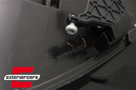 Prednja svjetla LED DRL Xenon look (crna) / Audi A4 B8.5 Facelift (2012-2015), LPAUE6
