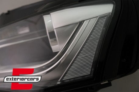 Prednja svjetla LED DRL Xenon look (crna) / Audi A4 B8.5 Facelift (2012-2015), LPAUE6