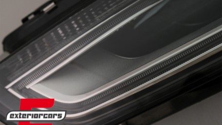 Prednja svjetla LED DRL Xenon look (crna) / Audi A4 B8.5 Facelift (2012-2015), LPAUE6