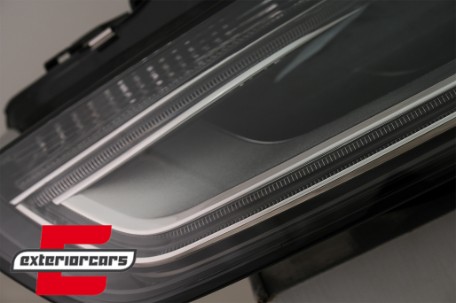 Prednja svjetla LED DRL Xenon look (crna) / Audi A4 B8.5 Facelift (2012-2015), LPAUE6