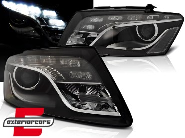 Prednja svjetla LED DRL Xenon look (crna) / Audi Q5 8R (2008-09.2012), LPAUD4