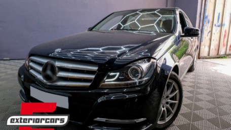 Prednja svjetla LED DRL Xenon look (crna) / Mercedes C-klasa W204 S204 C204 Facelift (2011-2014), LPME87