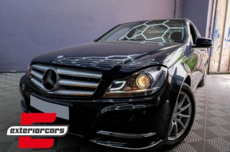 Prednja svjetla LED DRL Xenon look (crna) / Mercedes C-klasa W204 S204 C204 Facelift (2011-2014), LPME87