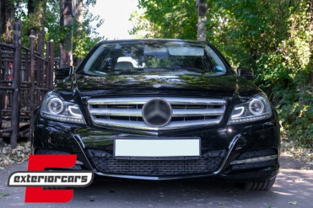 Prednja svjetla LED DRL Xenon look (crna) / Mercedes C-klasa W204 S204 C204 Facelift (2011-2014), LPME87