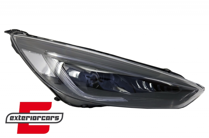 Prednja svjetla LED SEQ žmigavci Bi-Xenon look (crna) / Ford Focus III Mk3 (2014-2018), LPFOA8