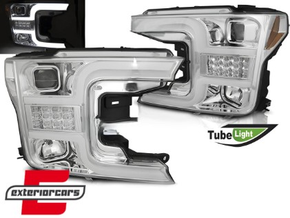Prednja svjetla LED SEQ žmigavci (chrome) / FORD F150 Mk13 Facelift (2017-2020), LPFO89