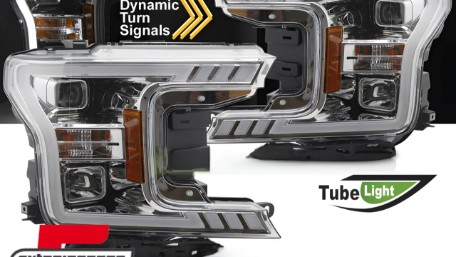 Prednja svjetla LED SEQ žmigavci (chrome) / FORD F150 Mk13 Facelift (2017-2020), LPFOB5