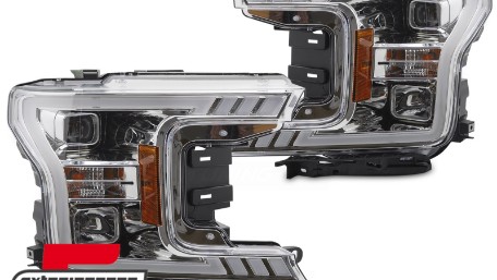 Prednja svjetla LED SEQ žmigavci (chrome) / FORD F150 Mk13 Facelift (2017-2020), LPFOB5