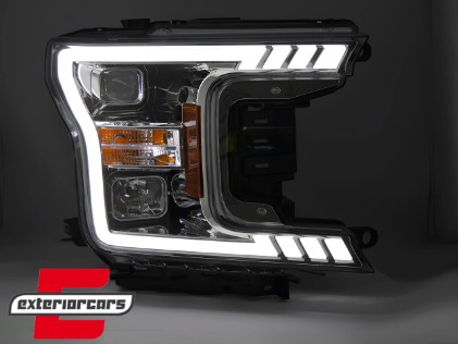 Prednja svjetla LED SEQ žmigavci (chrome) / FORD F150 Mk13 Facelift (2017-2020), LPFOB5