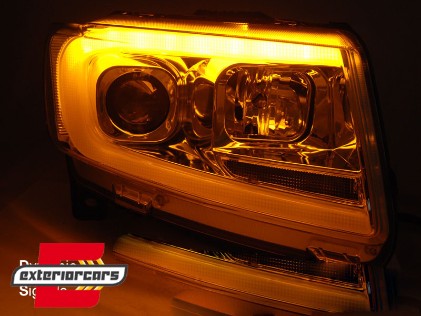 Prednja svjetla LED SEQ žmigavci (chrome) / JEEP Grand Cherokee WK2 (2011-2013), LPCH31
