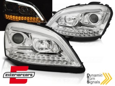 Prednja svjetla LED SEQ žmigavci (chrome) / Mercedes ML-klasa W164 (2005-2007), LPMEC9