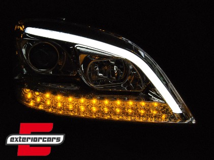 Prednja svjetla LED SEQ žmigavci (chrome) / Mercedes ML-klasa W164 (2005-2007), LPMEC9